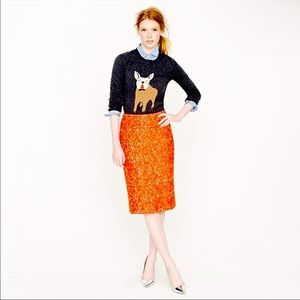 Jcrew Pencil skirt number 2. Burnt Orange, tweed.